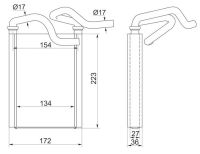 Радиатор отопителя салона TG-RIH0005/87107-52050 * Ti•GUAR