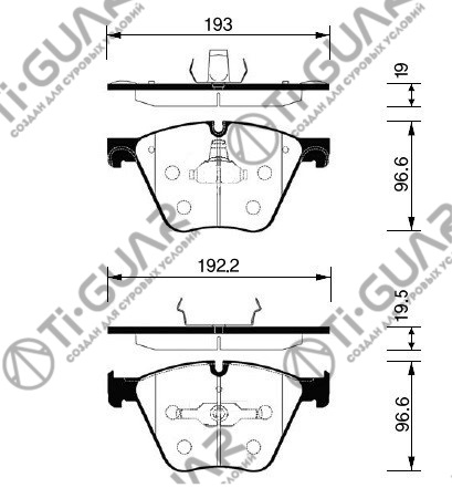 Тормозные колодки TG-1432/PN0494* Ti·GUAR Тормозные колодки TG-1432/PN0494* Ti·GUAR