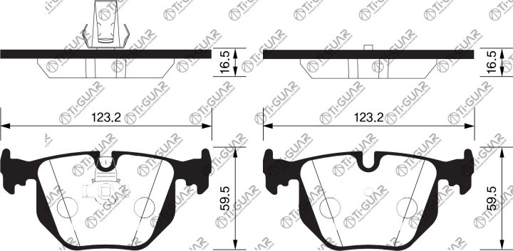 Тормозные колодки TG-1119/PN0225* Ti·GUAR Тормозные колодки TG-1119/PN0225* Ti·GUAR