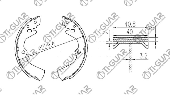 Тормозные колодки TG-D2049/FN1170* Ti·GUAR Тормозные колодки TG-D2049/FN1170* Ti·GUAR